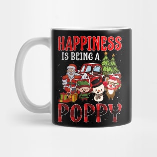 Happiness Is Being A Poppy Christmas Mug